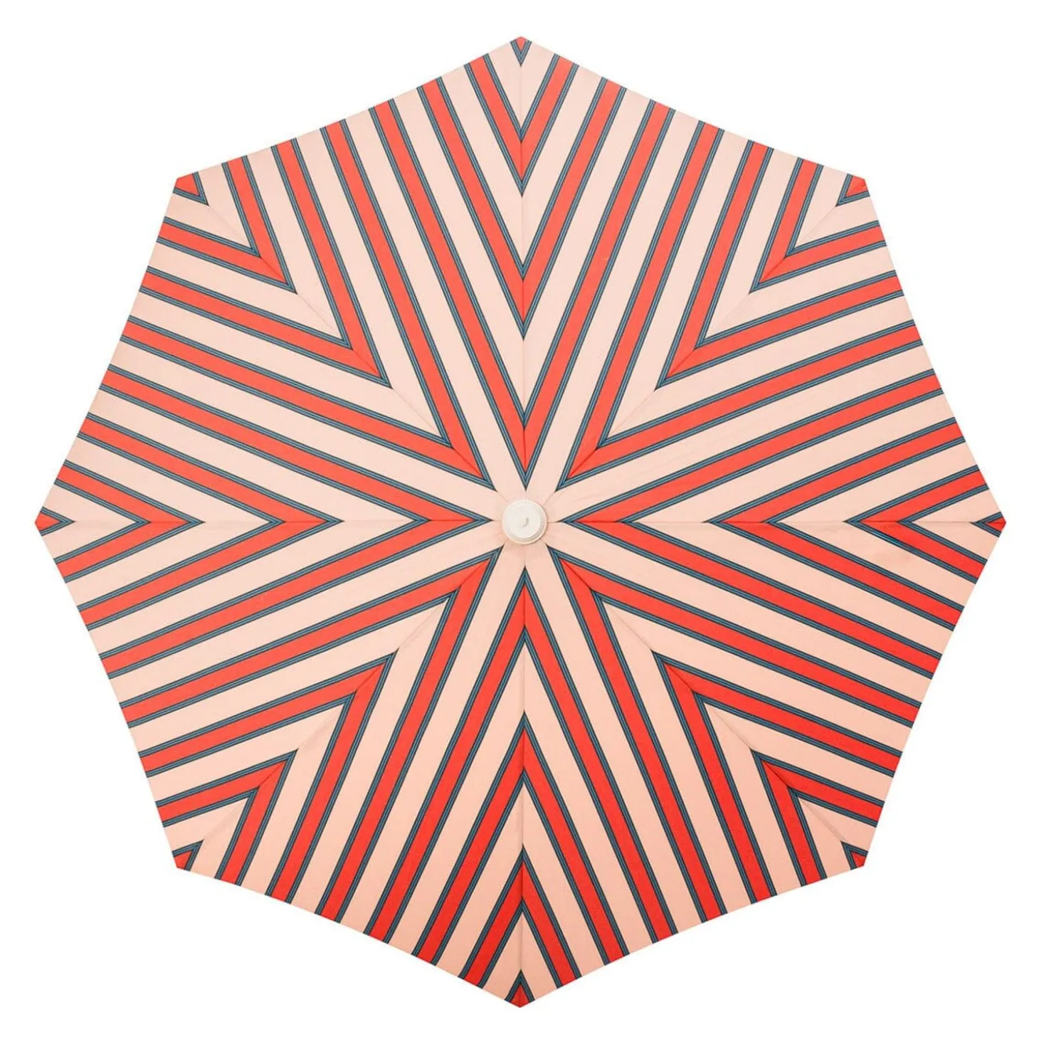 The Amalfi Umbrella - Bistro Dusty Pink Stripe