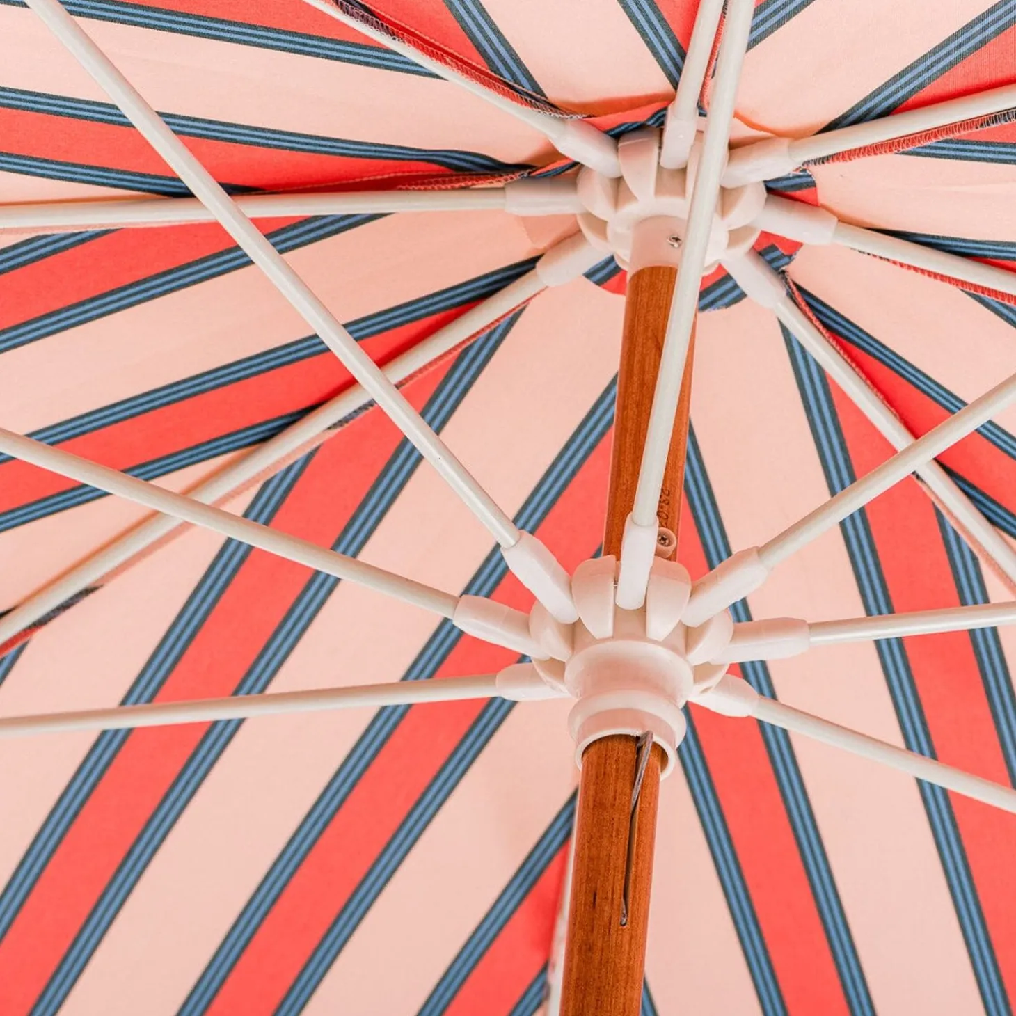 The Amalfi Umbrella - Bistro Dusty Pink Stripe
