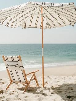 The Amalfi Umbrella - Black Two Stripe