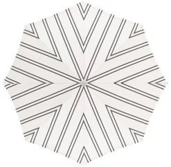 The Amalfi Umbrella - Black Two Stripe