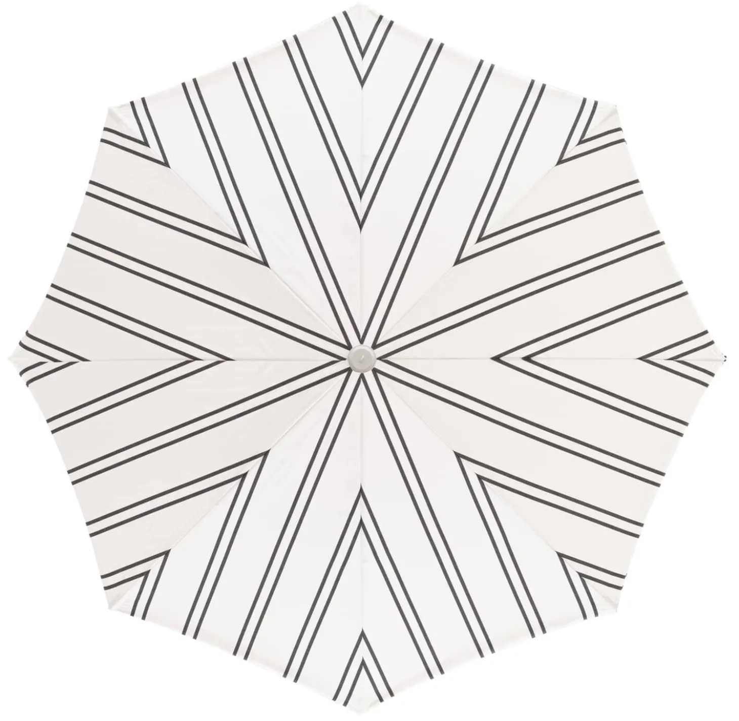 The Amalfi Umbrella - Black Two Stripe