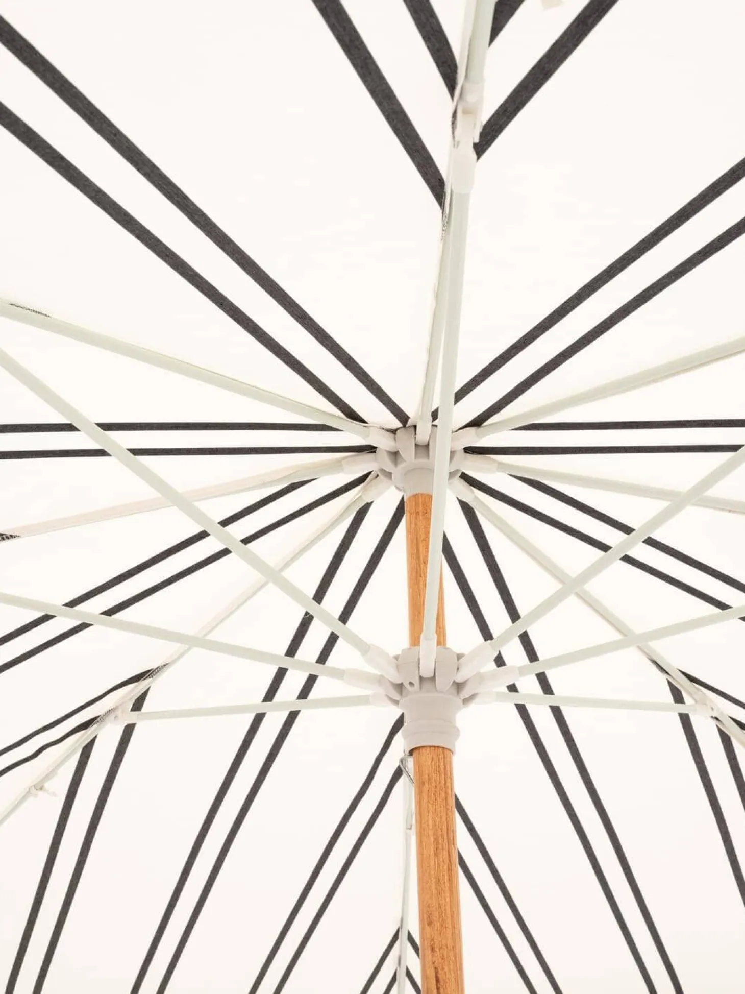 The Amalfi Umbrella - Black Two Stripe