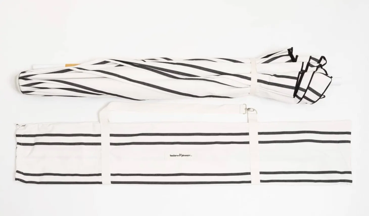 The Amalfi Umbrella - Black Two Stripe