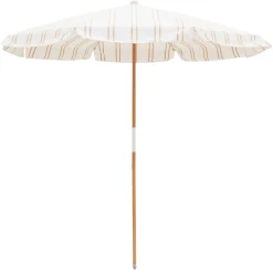 The Amalfi Umbrella - Sand Two Stripe