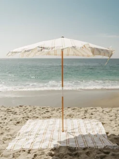 The Amalfi Umbrella - Sand Two Stripe