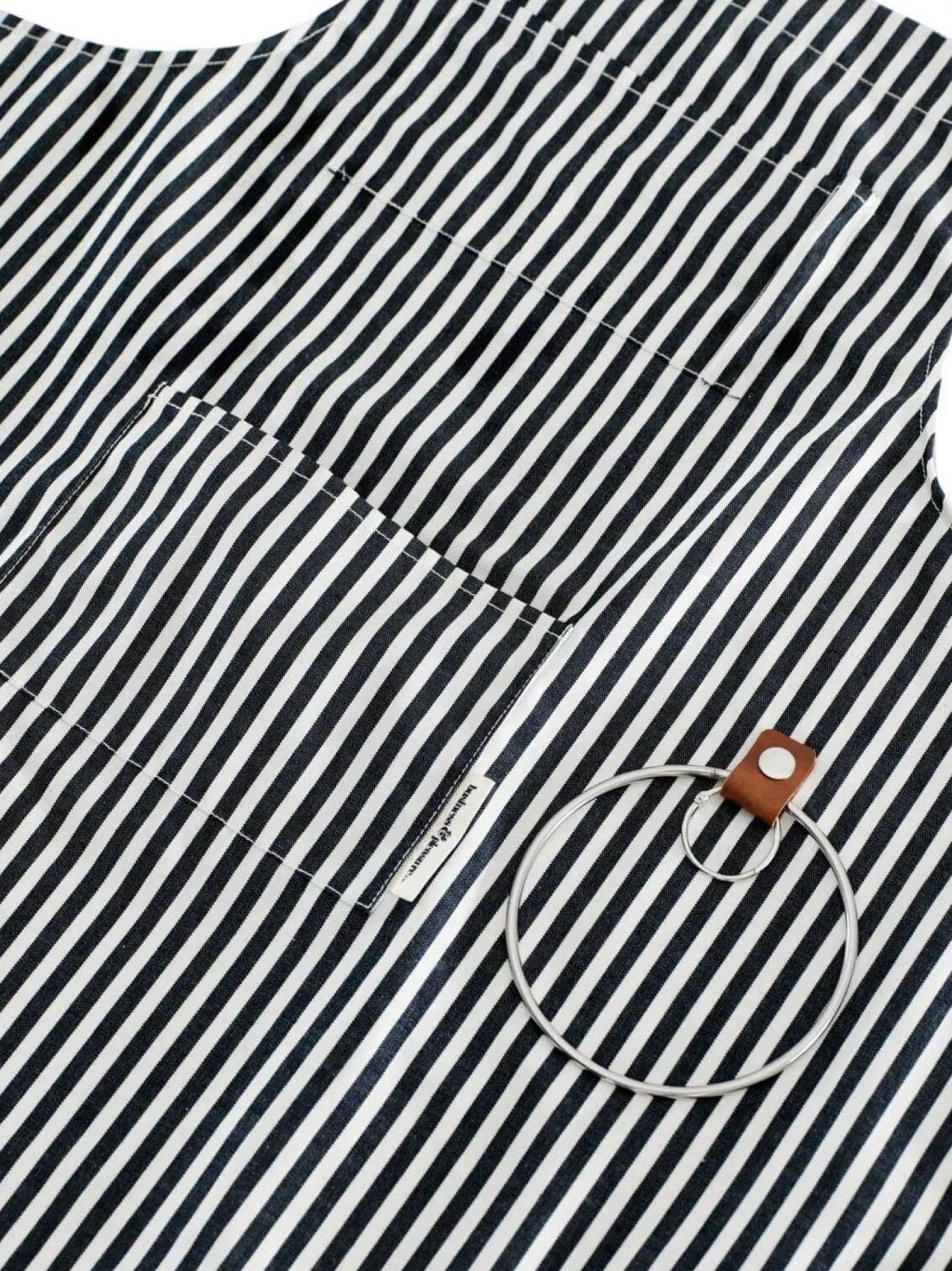 The Apron - Lauren'S Navy Stripe