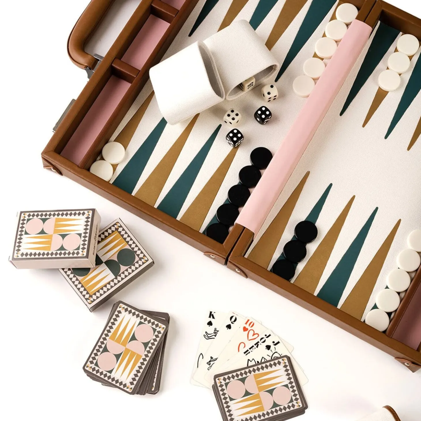 The Backgammon Set - Antique White