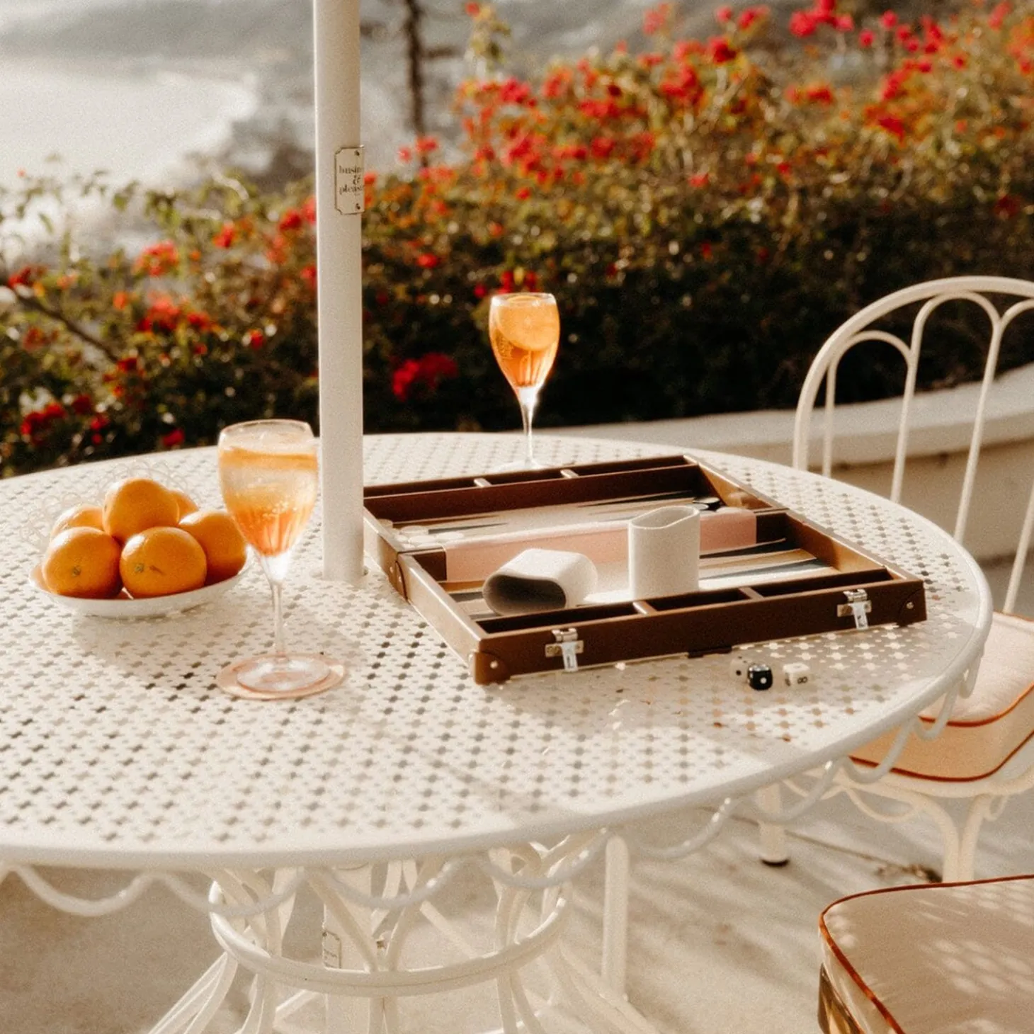 The Backgammon Set - Antique White