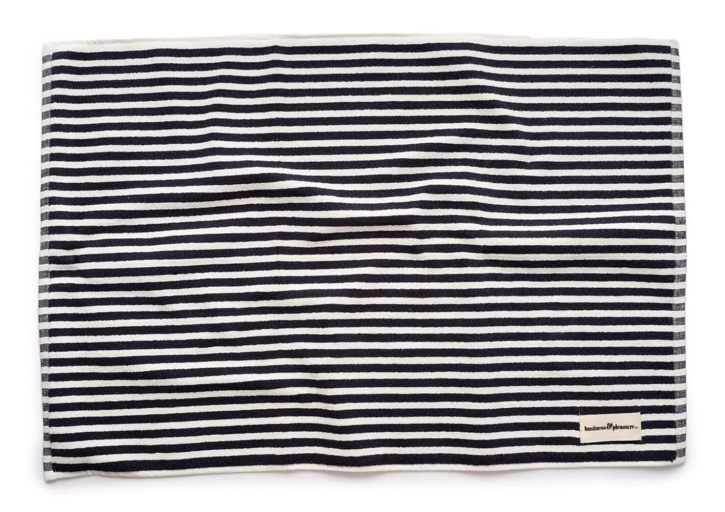 The Bath Mat - Lauren'S Navy Stripe