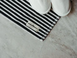 The Bath Mat - Lauren'S Navy Stripe