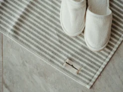 The Bath Mat - Lauren'S Sage Stripe