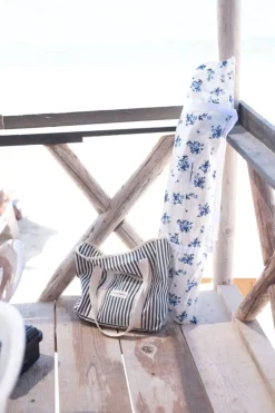 The Beach Bag - Lauren'S Navy Stripe