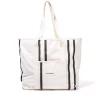 The Beach Bag - Malibu Black Stripe