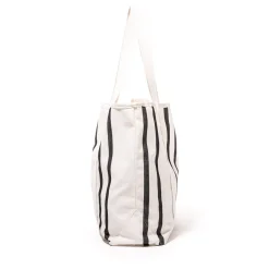 The Beach Bag - Malibu Black Stripe