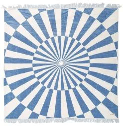 The Beach Blanket - Classic Blue Spiral