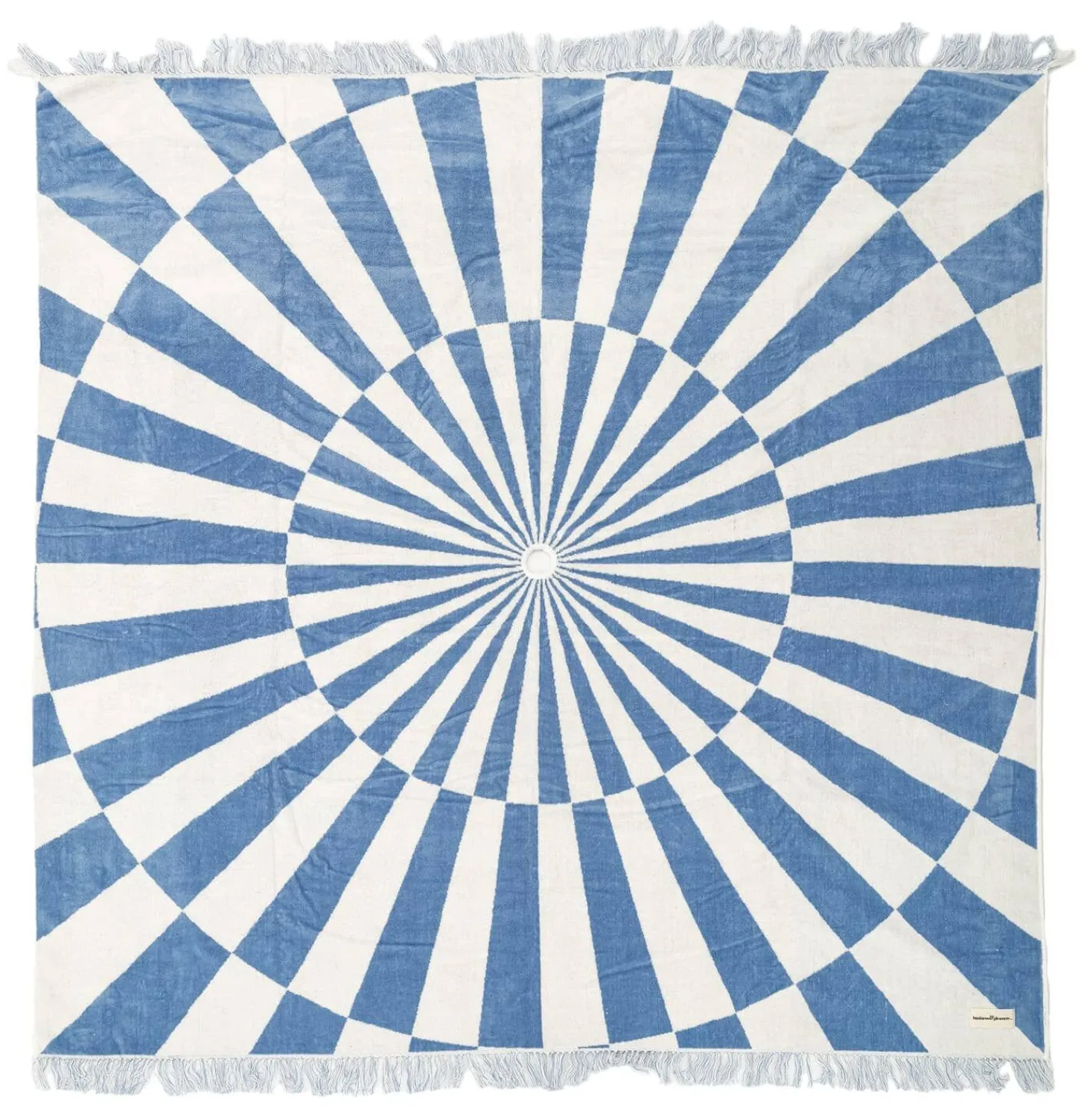 The Beach Blanket - Classic Blue Spiral