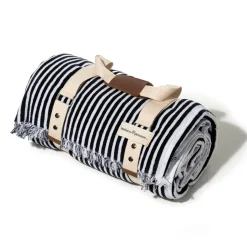 The Beach Blanket - Lauren'S Navy Stripe