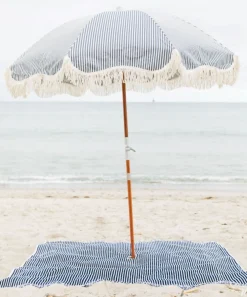 The Beach Blanket - Lauren'S Navy Stripe
