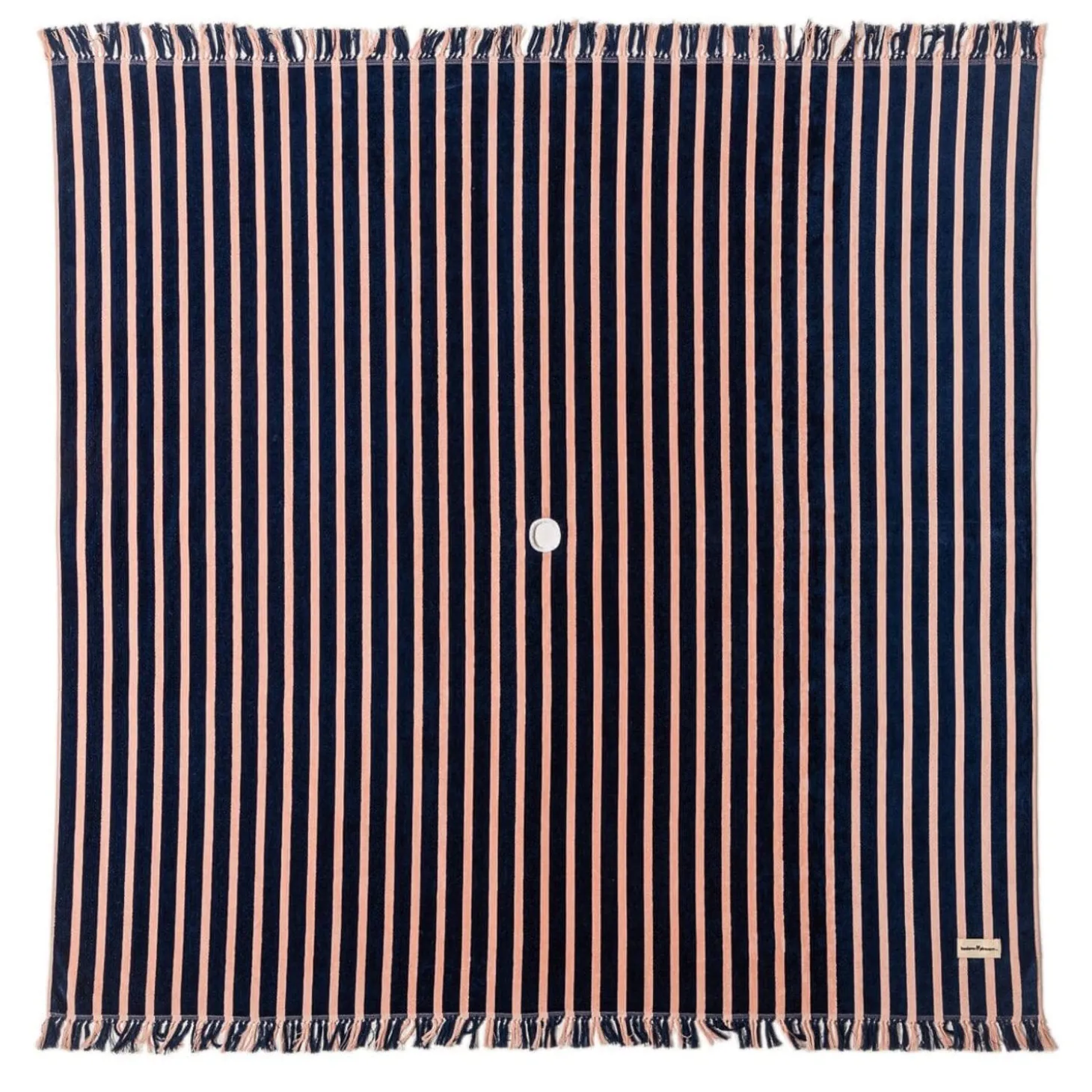 The Beach Blanket - Monaco Navy And Pink Stripe