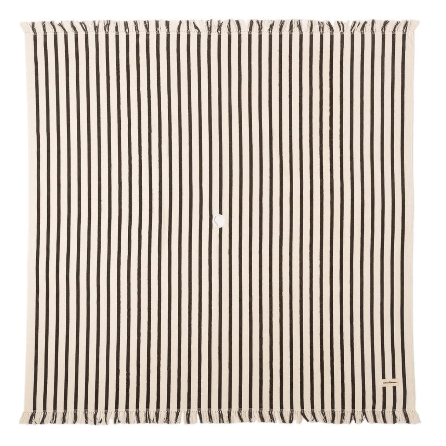 The Beach Blanket - Monaco Black Stripe