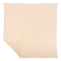 The Beach Blanket - Monaco Natural Stripe