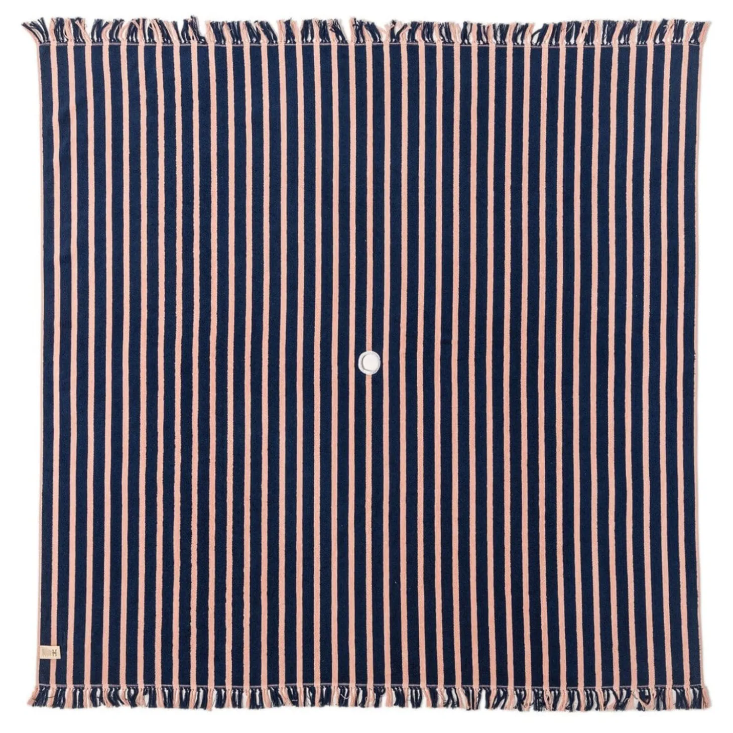 The Beach Blanket - Monaco Navy And Pink Stripe