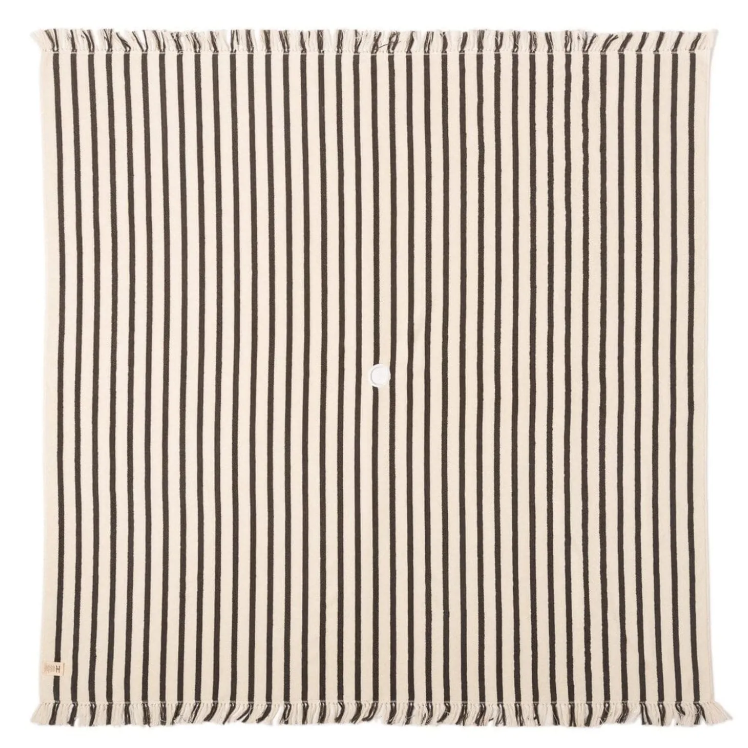 The Beach Blanket - Monaco Black Stripe