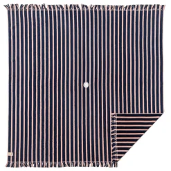The Beach Blanket - Monaco Navy And Pink Stripe