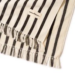 The Beach Blanket - Monaco Black Stripe