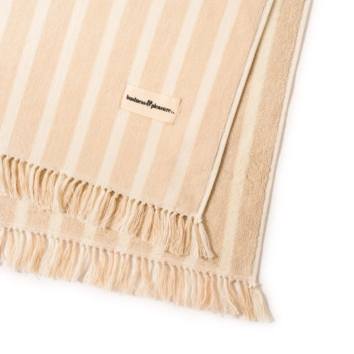 The Beach Blanket - Monaco Natural Stripe