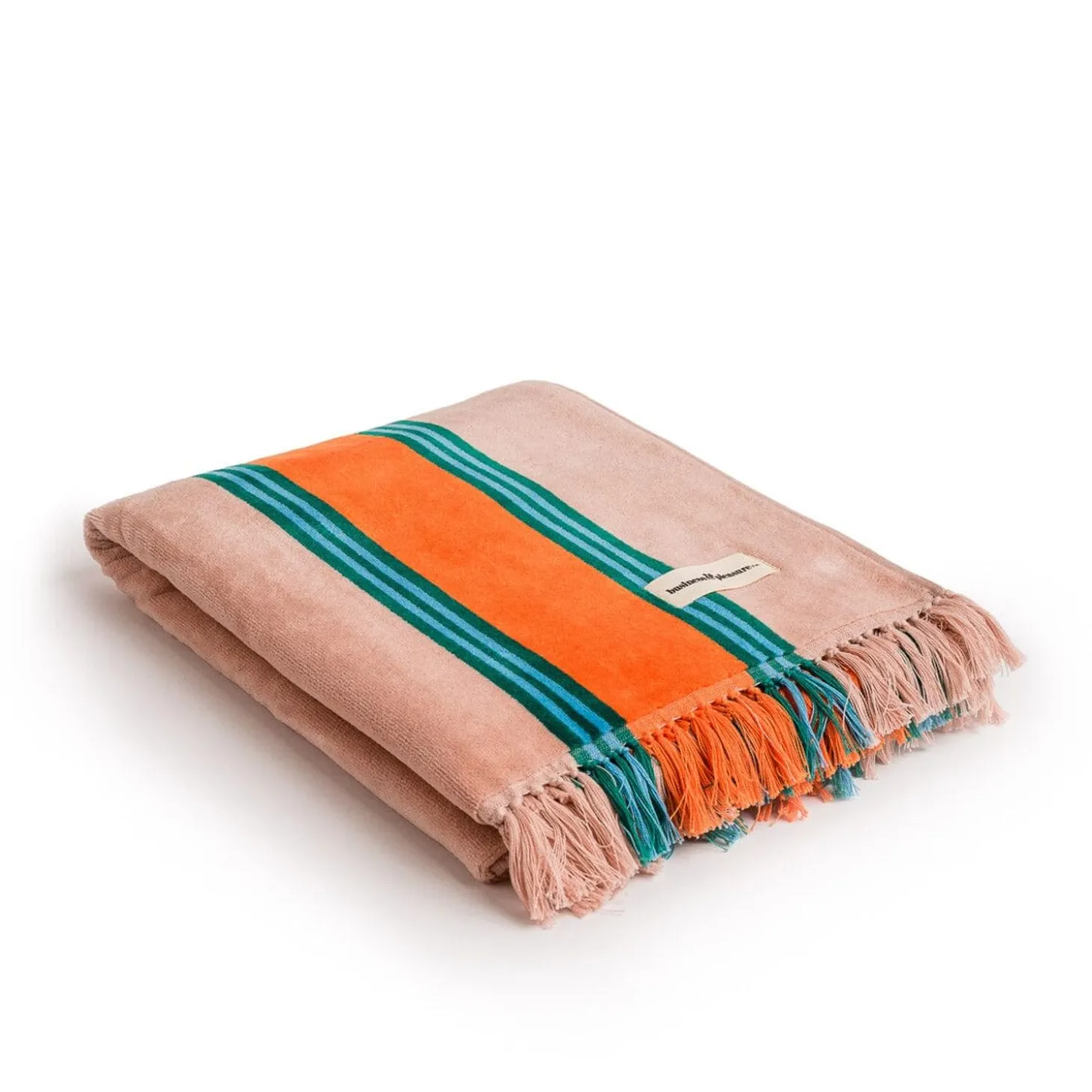 The Beach Towel - Bistro Dusty Pink Stripe
