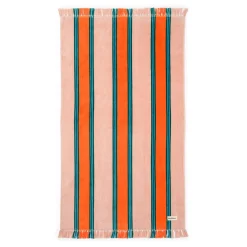 The Beach Towel - Bistro Dusty Pink Stripe