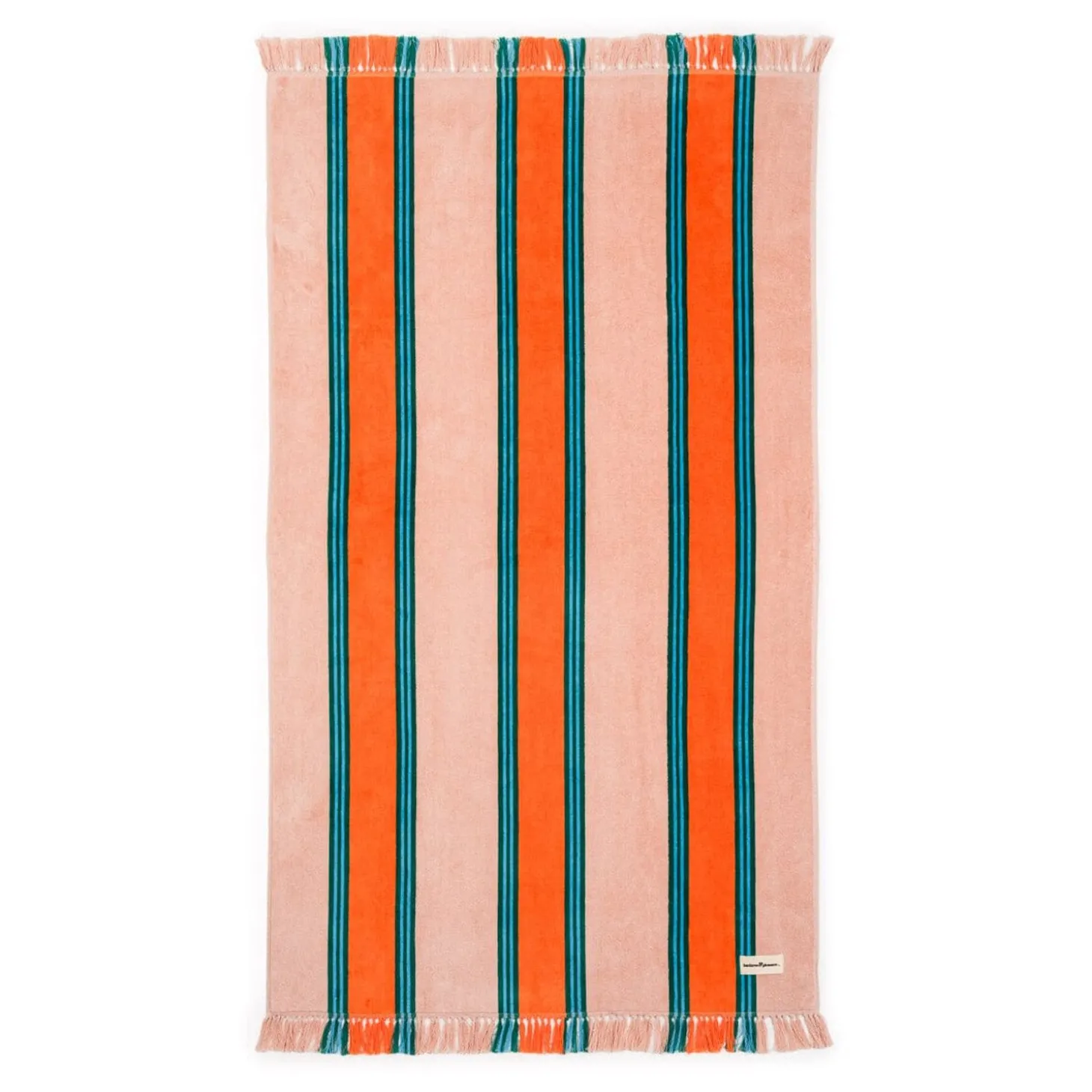 The Beach Towel - Bistro Dusty Pink Stripe