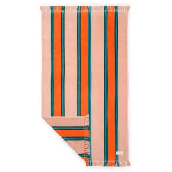 The Beach Towel - Bistro Dusty Pink Stripe