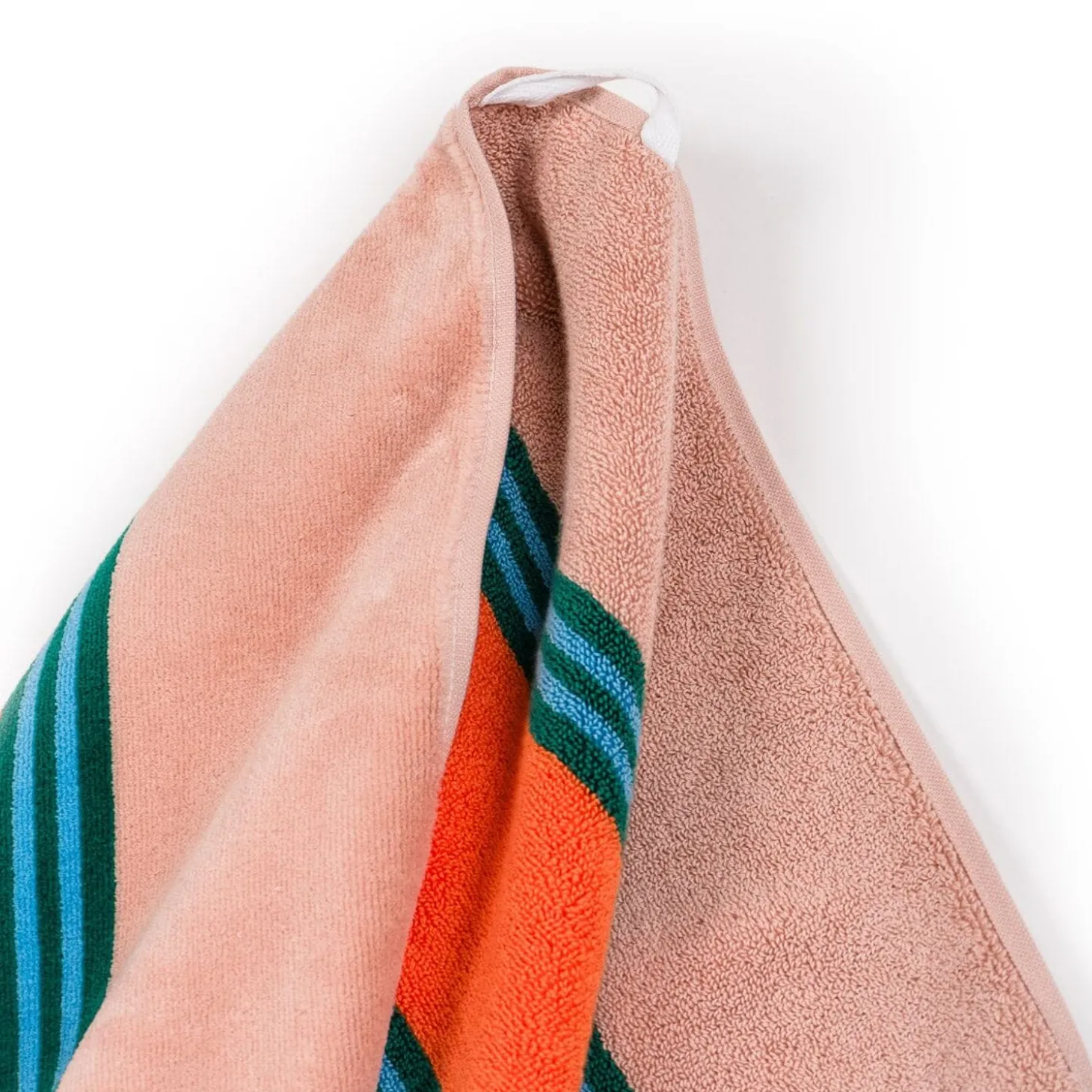 The Beach Towel - Bistro Dusty Pink Stripe