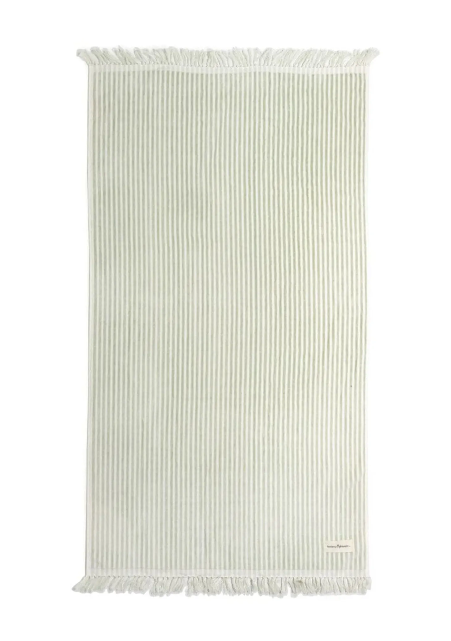 The Beach Towel - Lauren'S Sage Stripe