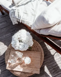 The Beach Towel - Lauren'S Sage Stripe