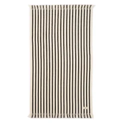 The Beach Towel - Monaco Black Stripe