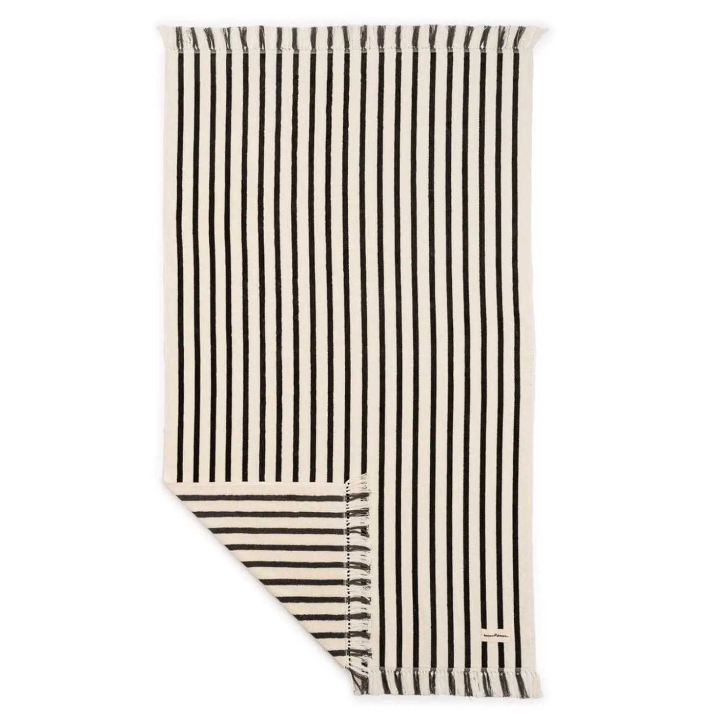The Beach Towel - Monaco Black Stripe