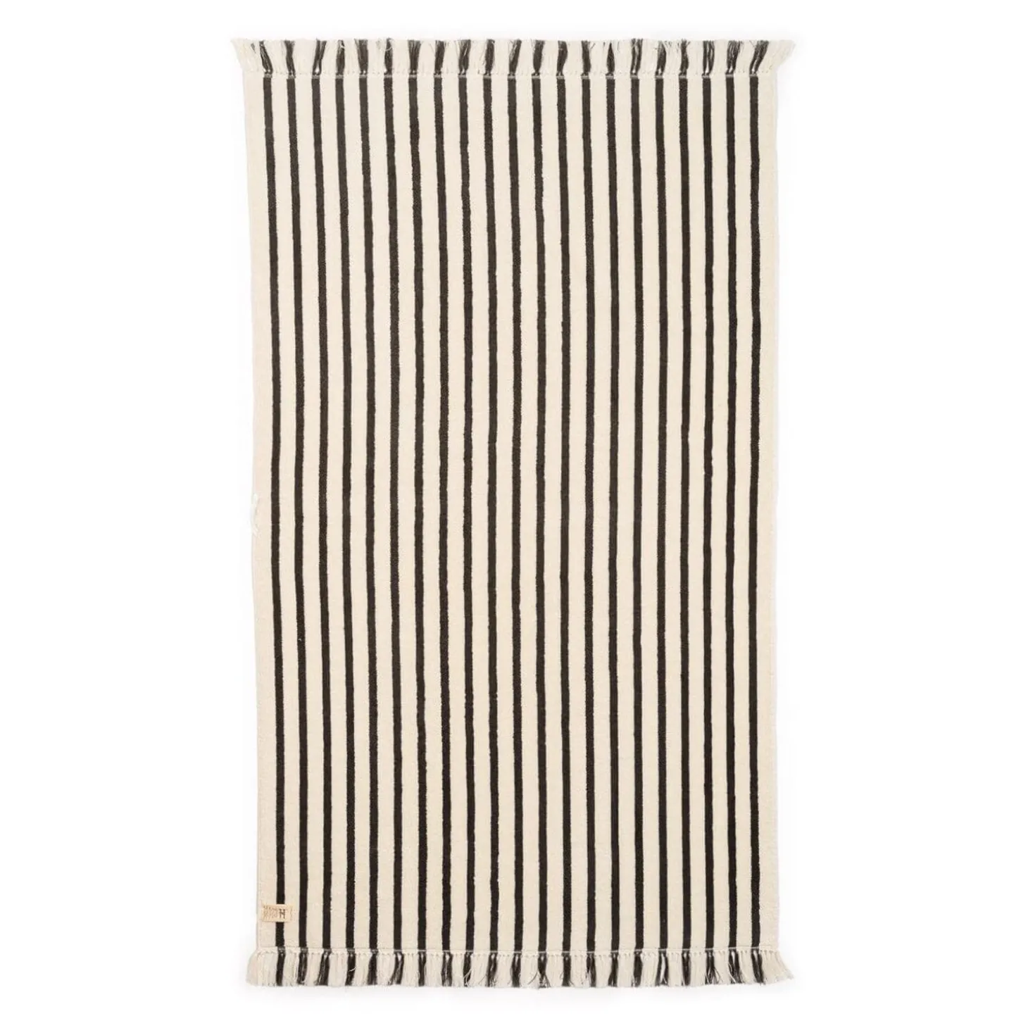 The Beach Towel - Monaco Black Stripe
