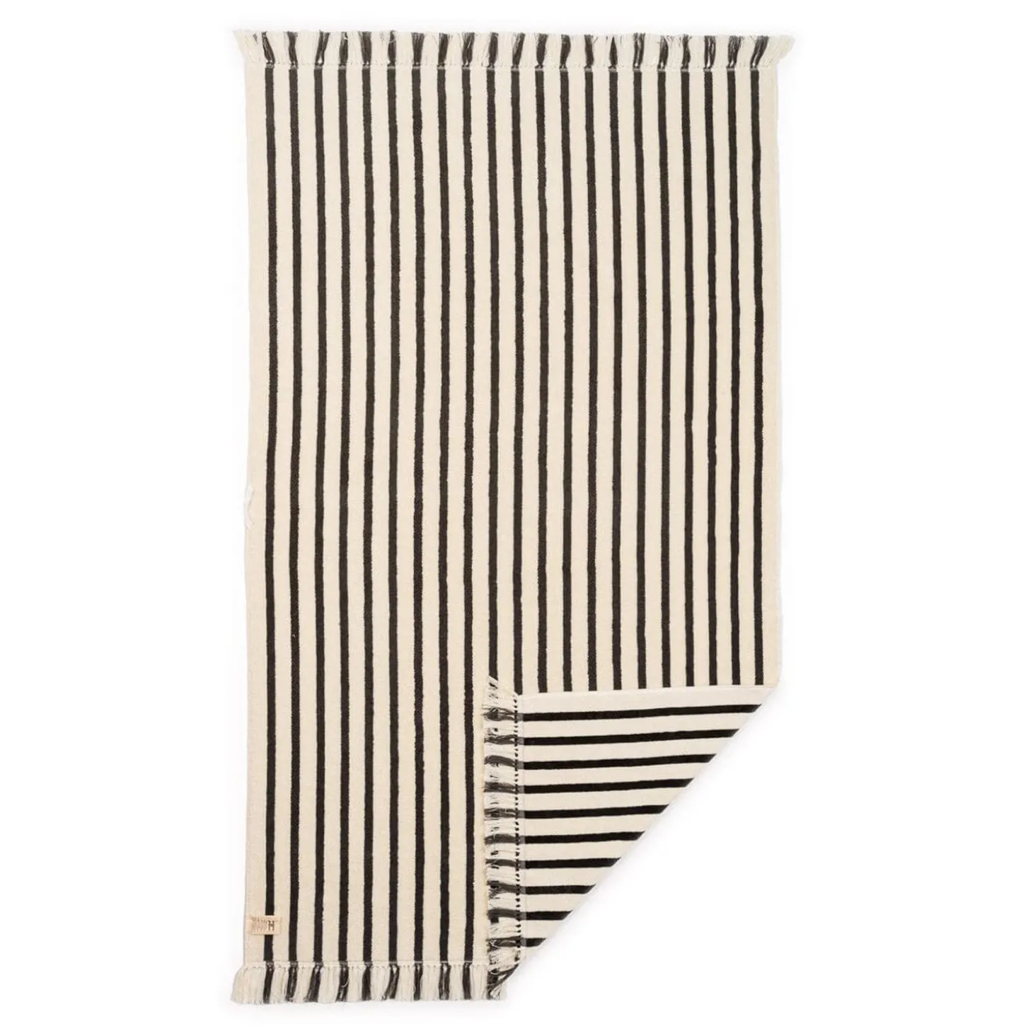 The Beach Towel - Monaco Black Stripe
