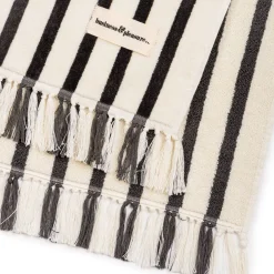 The Beach Towel - Monaco Black Stripe
