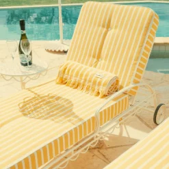 The Beach Towel - Monaco Mimosa Stripe