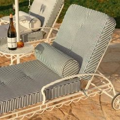 The Bolster Pillow - Laurens Navy Stripe