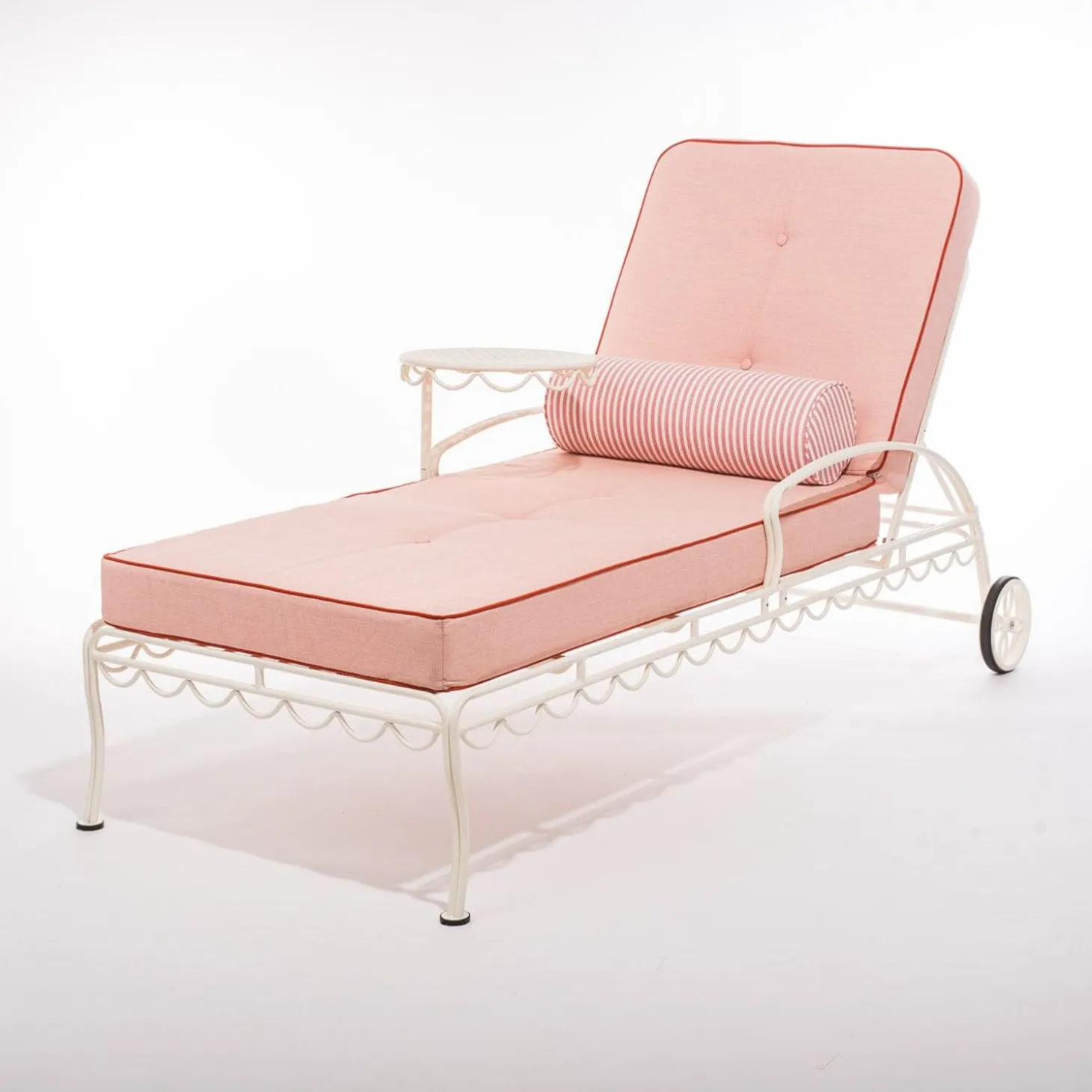 The Bolster Pillow - Laurens Pink Stripe