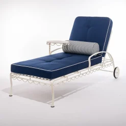 The Bolster Pillow - Laurens Navy Stripe