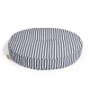 The Circular Pillow - Laurens Navy Stripe