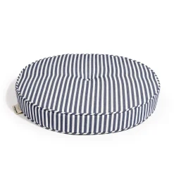 The Circular Pillow - Laurens Navy Stripe