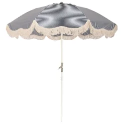 The Club Umbrella - Lauren'S Navy Stripe