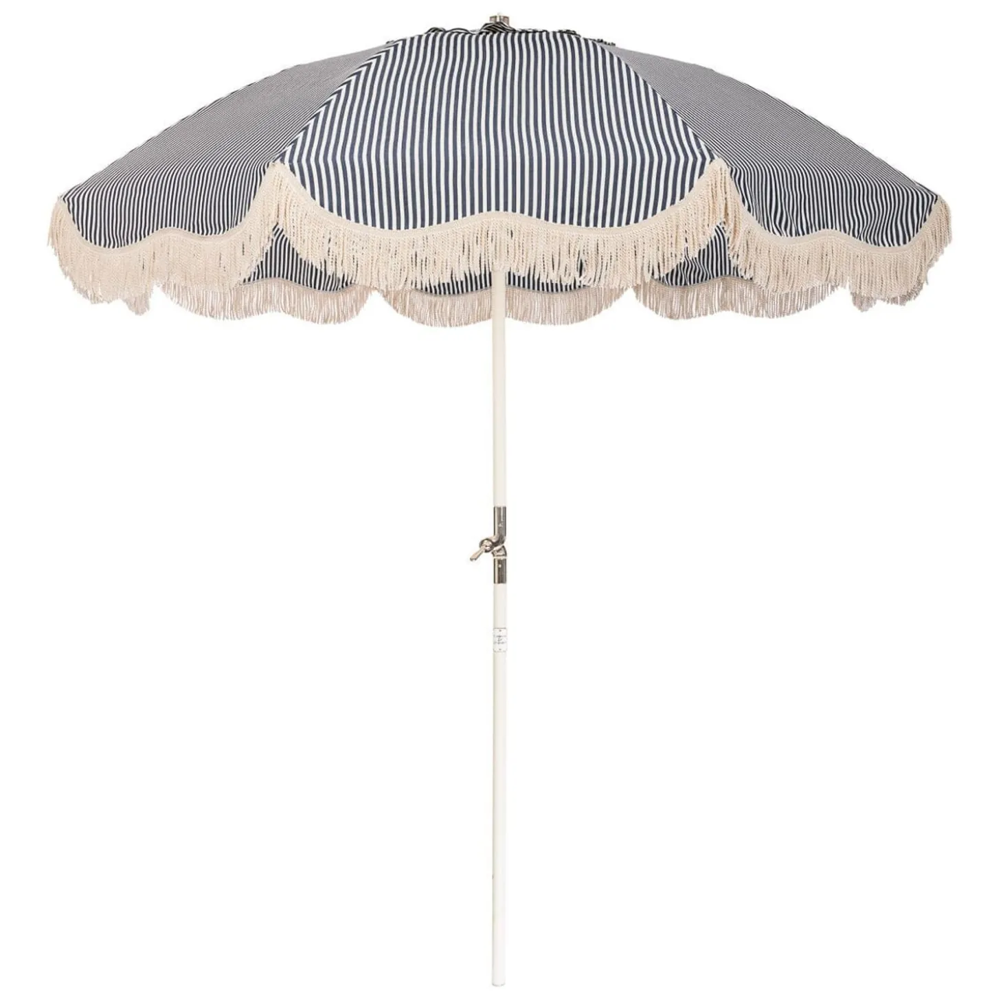 The Club Umbrella - Lauren'S Navy Stripe